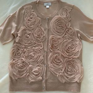 Button Front Blouse Ann Taylor Loft Size M